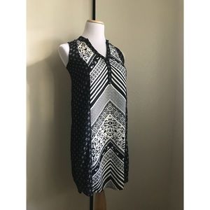 Black and White printed Dress